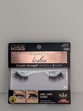 KISS Magnetic Double-Strength False Lashes - Black